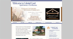 Desktop Screenshot of colonialcourtapts.com